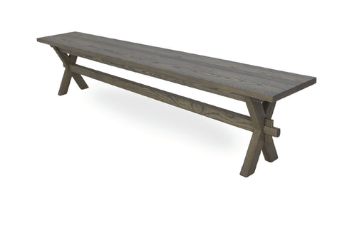 Designer Ash - Ancona Range Seating - Dining Bench - 3cm thick - X Leg