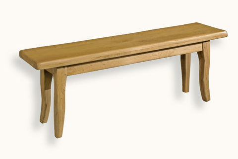 French Mountain Oak - Bench - Provence Range legs - 6 sizes