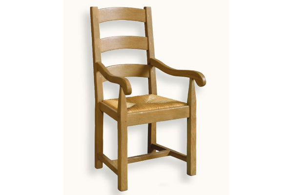 Oak ladder back chairs discount