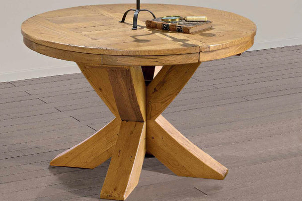 90cm round extending sales dining table