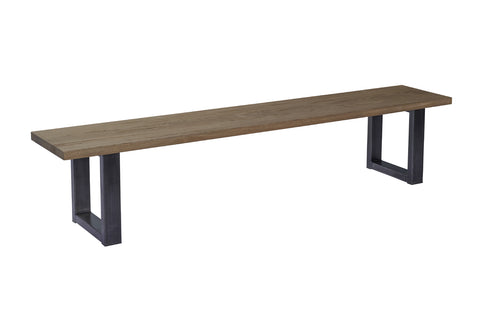 Designer Oak - Forest Range Seating - Dining Bench - 4cm thick - Industrial U Leg