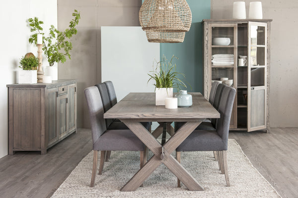 Ancona  Ash Dining Table 4cm thick framed top