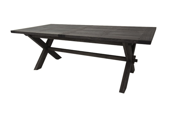 Ancona  Ash Extending Dining Table 4cm thick framed top