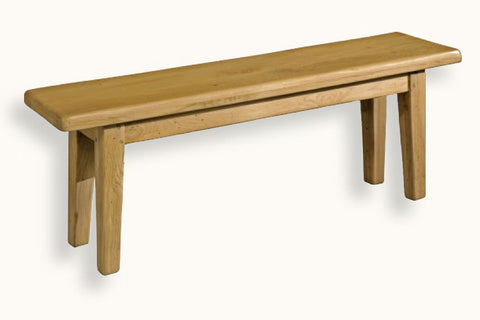 French Mountain Oak - Bench - farmhouse with tapered legs - 6 sizes