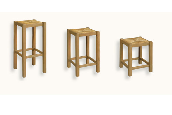 French Mountain Oak - Dining Stool - farmhouse, 3 sizes