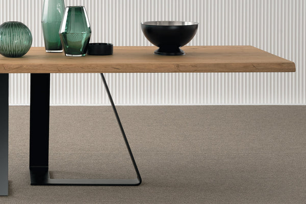 Designer Bassano Oak - Ferro Range Rectangular Dining table - 4.5cm thick natural surface table with natural edge - optional extensions - sizes from 180cm - 400cm