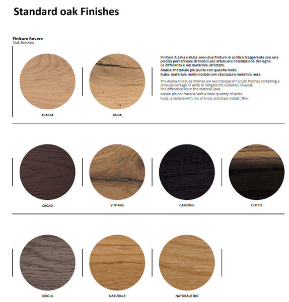 Designer Bassano Oak - Pier Range with steel legs - Rectangular Dining table - 4cm thick smooth table - optional extensions - sizes from 140cm - 400cm