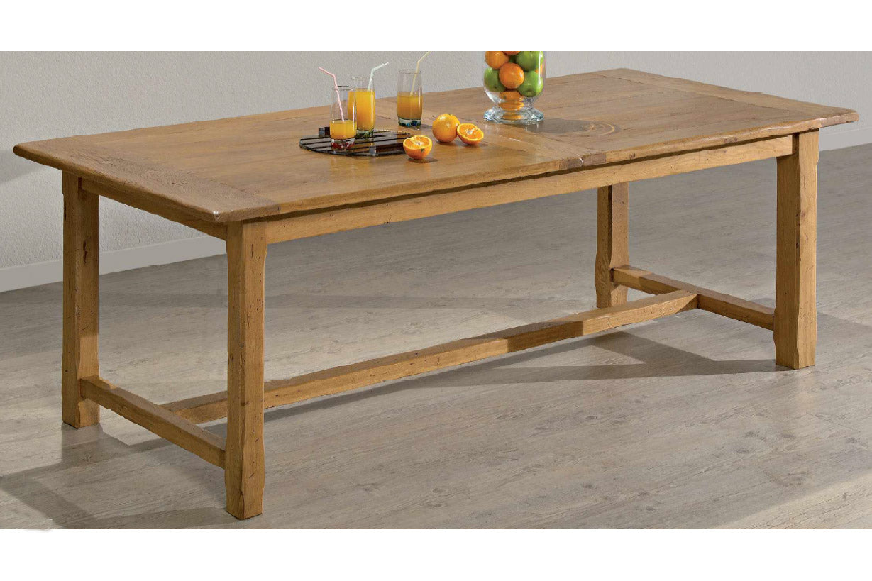 Farmhouse French Mountain Oak Centrally Extending Table
