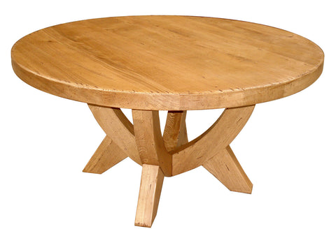 French Mountain Oak - Round Table - V leg