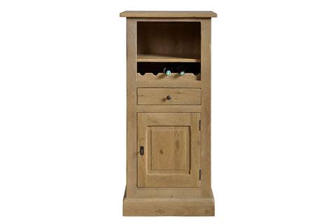 French Mountain Oak - Studio Range cabinet - low with cupboard and winerack