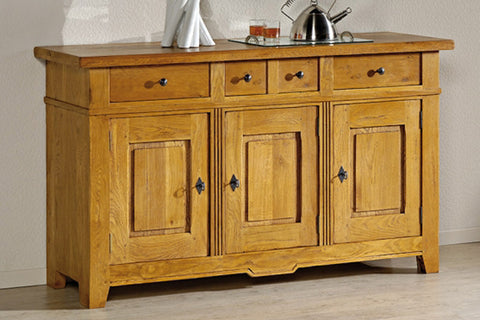 French Mountain Oak - Villages Range sideboard 3 door